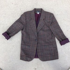 Plaid Blazer in a size 10 by Sag Harbor